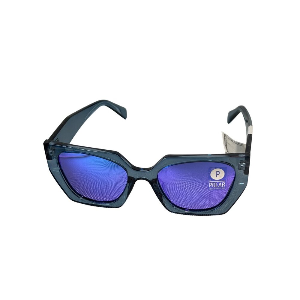 Kreedom Polarized Sunglasses UV Protection Blue Frame Fashion Eyewear Trendy NEW